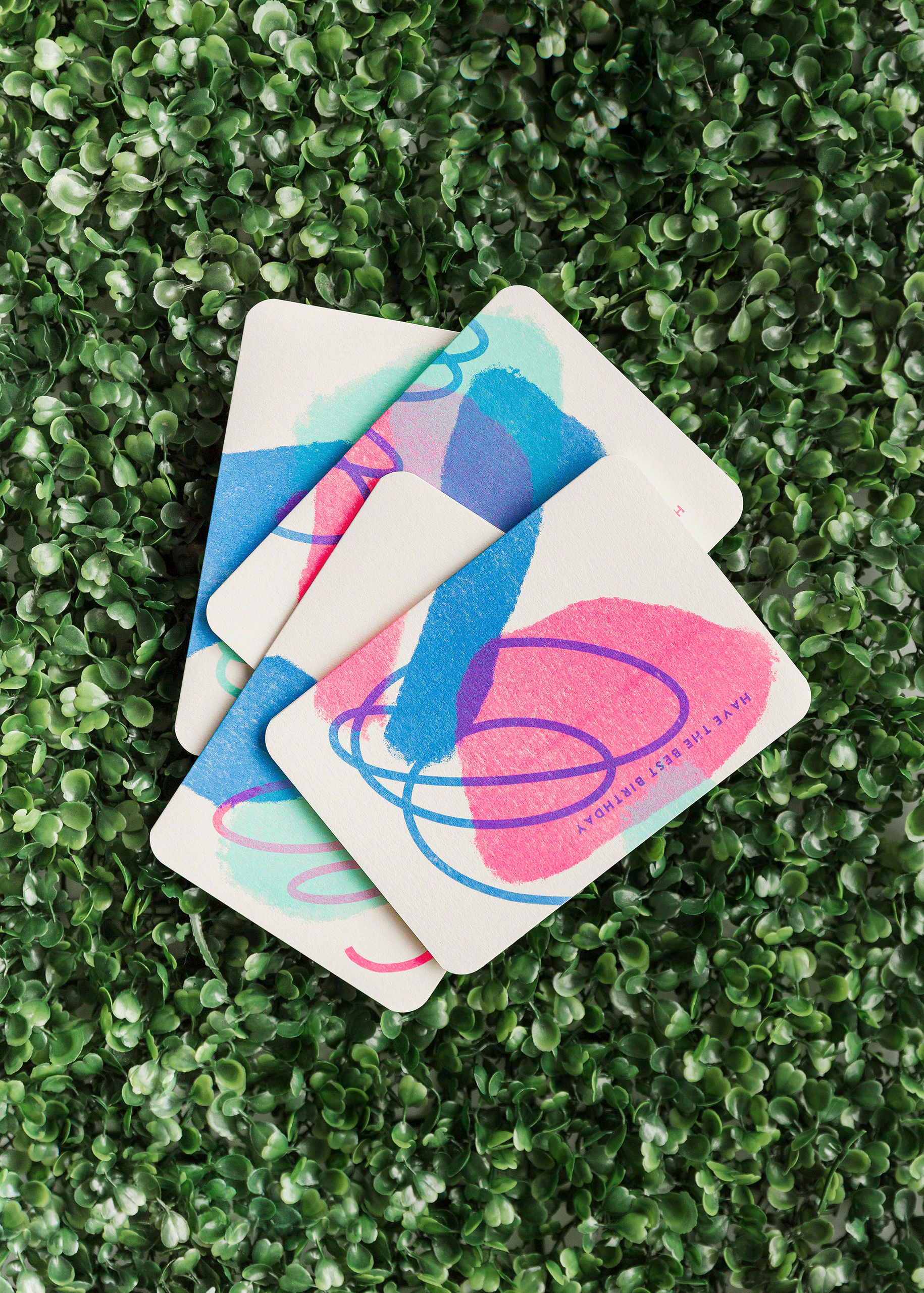 risograph birthday card