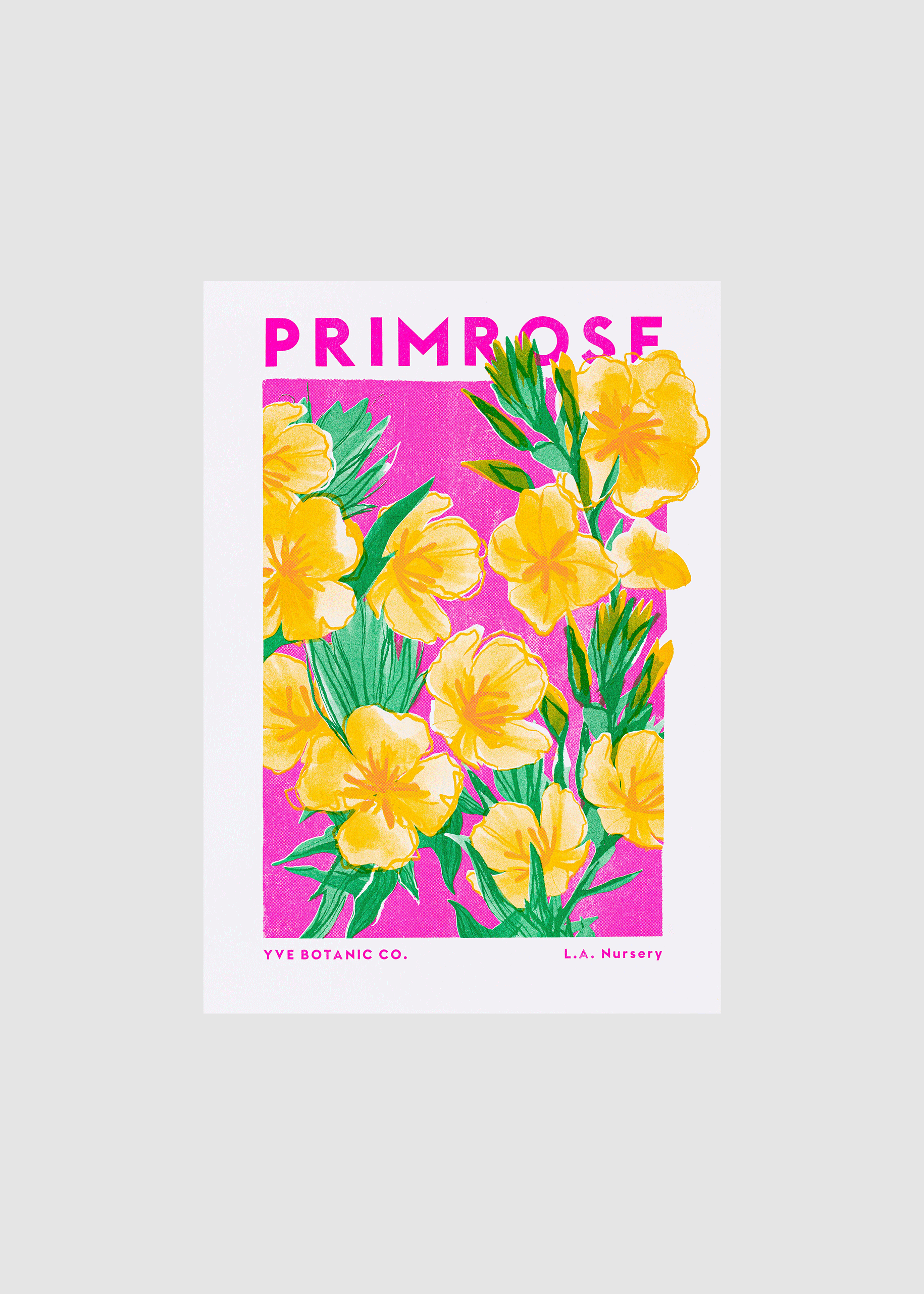 primrose risograph print