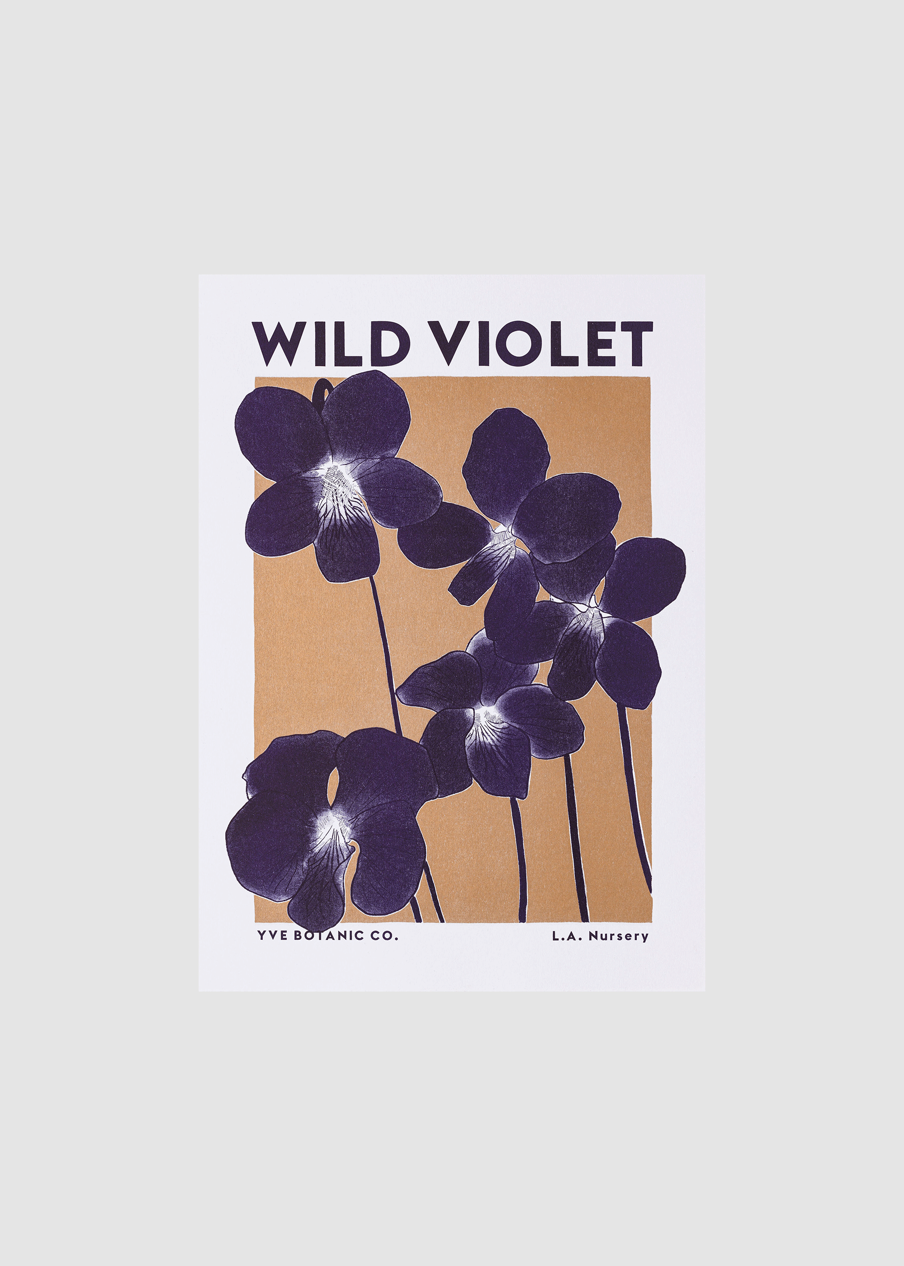 vild violet riso print