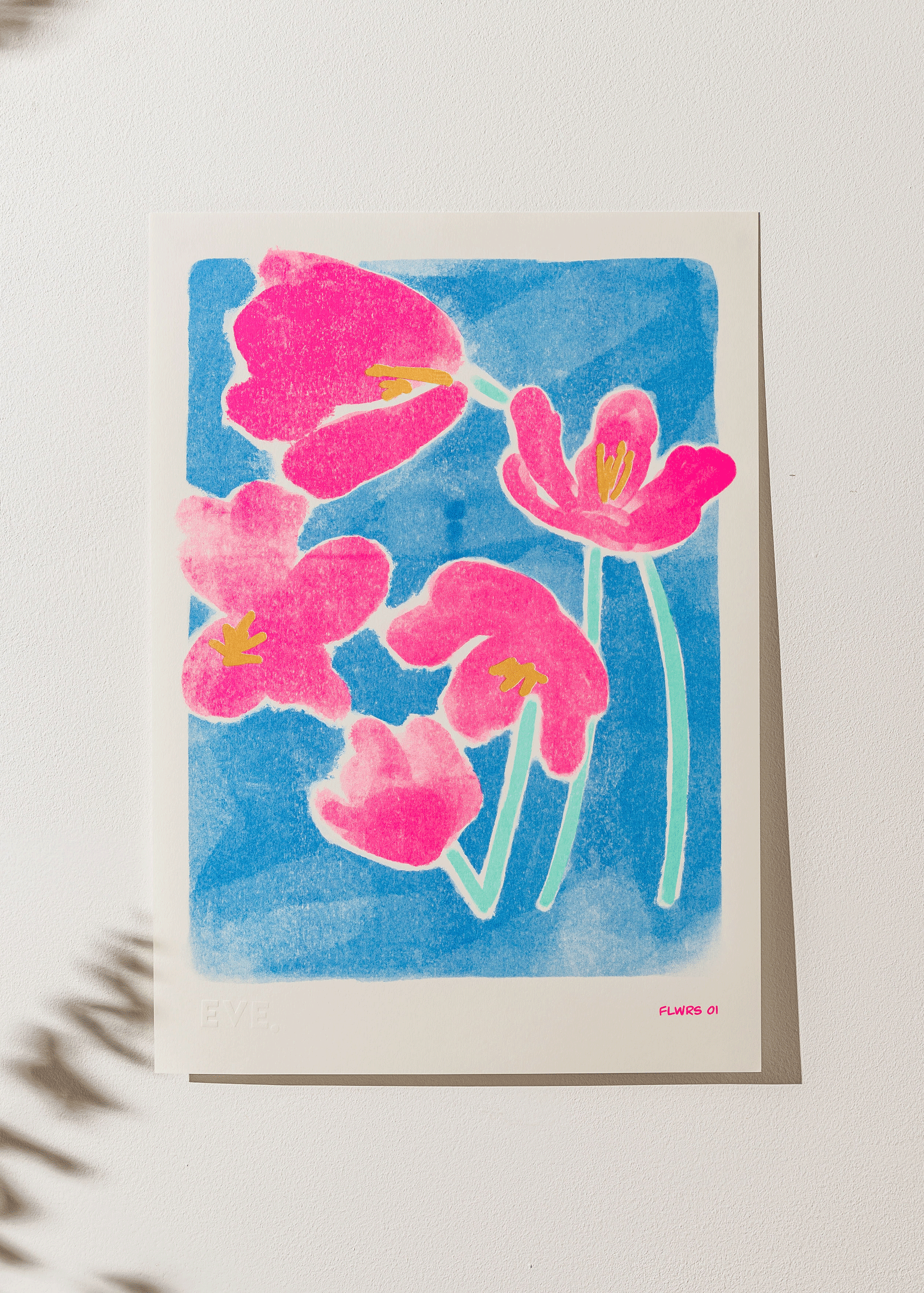 FLWRS 01 Risograph Print