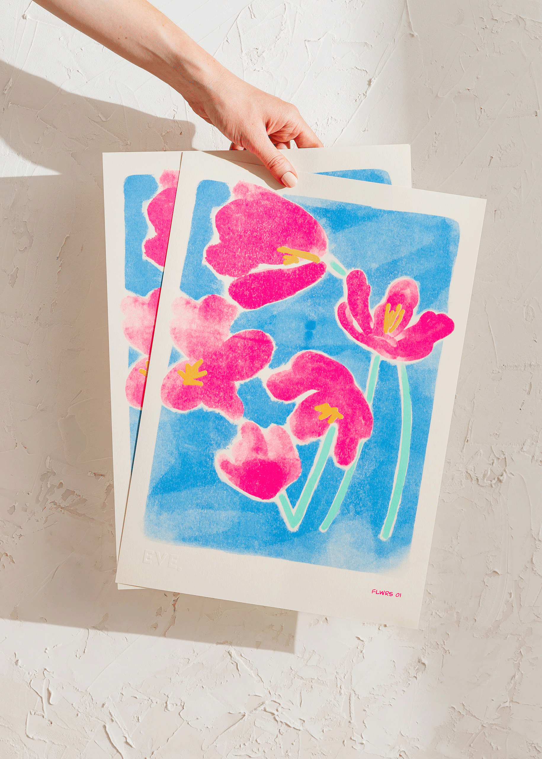 FLWRS 01 Risograph Print